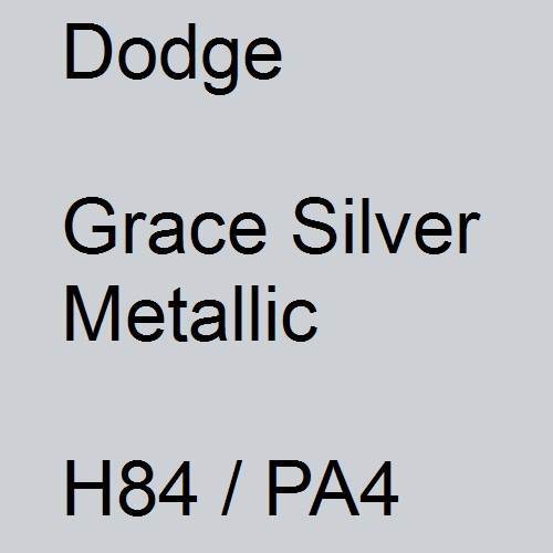 Dodge, Grace Silver Metallic, H84 / PA4.